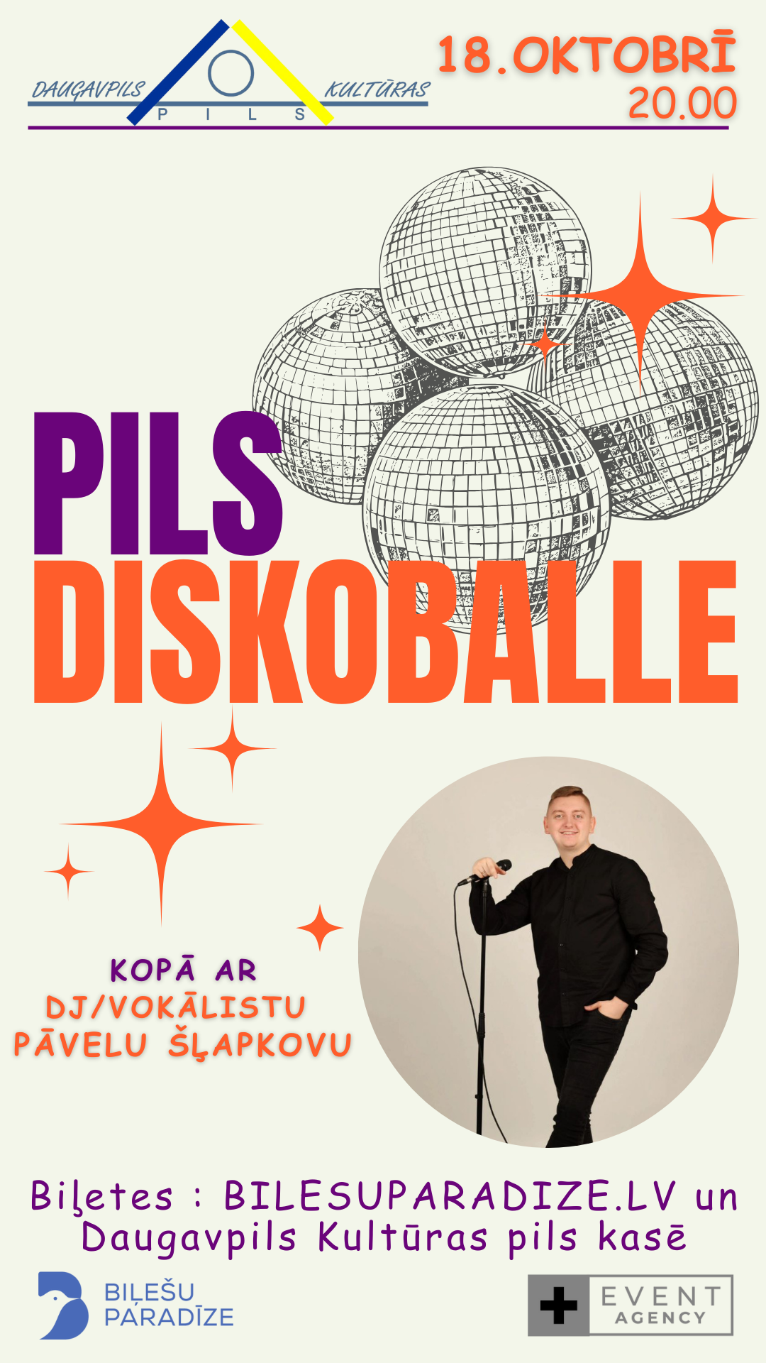 PILS DISKOBALLE oktobrī